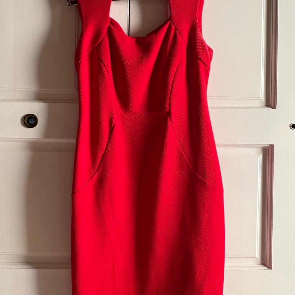 Bisou Bisou Vibrant Red Mini Dress